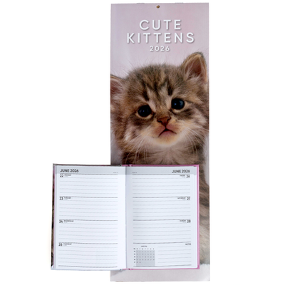 2026 Kittens Slim Calendar & Diary image number 2