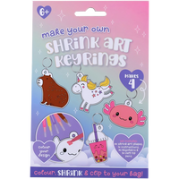 Make Your Own Shrink Art Keyrings: Kawaii