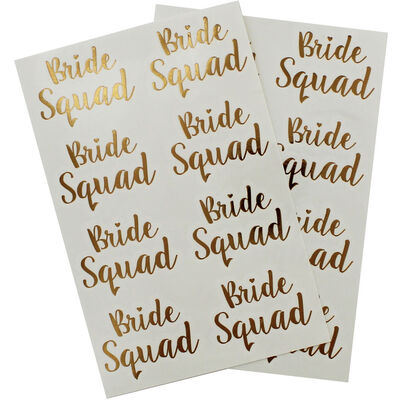 Bride Squad Temporary Tattoos - Pack of 16 image number 2