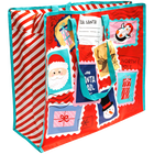 Extra Large Festive Stamp Zip Shopper Bag image number 1