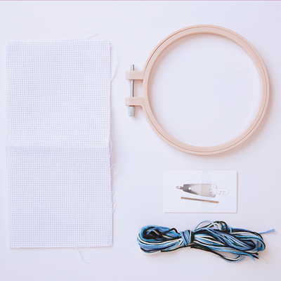 Simply Make: Whale Cross Stitch Craft Kit image number 2