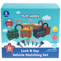 Playworks Lock & Key Vehicle Matching Set