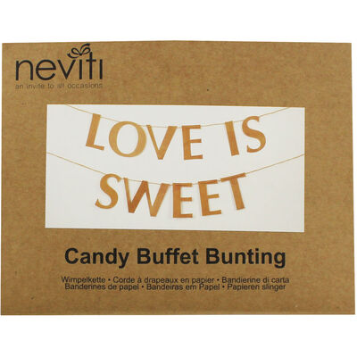 Love is Sweet Kraft Buffet Bunting image number 1