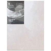 Crawford & Black Canvas Boards 5 x 7 inches: Pack of 6