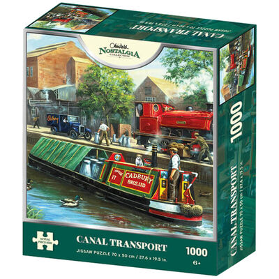 Canal Transport 1000 Piece Jigsaw Puzzle image number 1