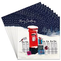 Premium Christmas Eve Postbox Cards: Pack of 10