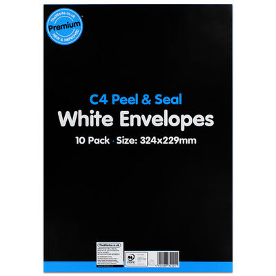 C4 Peel & Seal White Envelopes image number 1