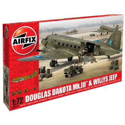 Airfix Douglas Dakota MkI II and Willys Jeep image number 1