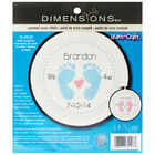 Cross Stitch Kit: Baby Footprints image number 1