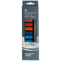Crawford & Black Colour Tablets & Brush Tin Set