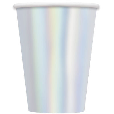 Iridescent Large Paper Cups - 8 Pack image number 2