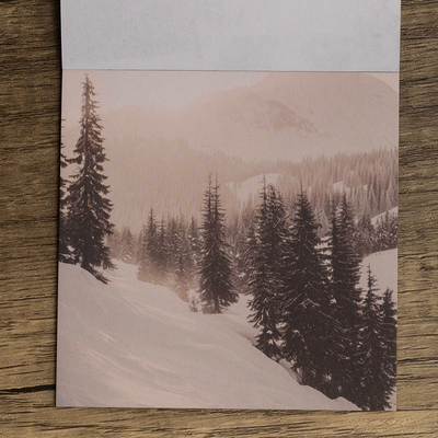 Photographic Christmas Scenes Mini Pad: 4 x 4 Inches image number 5