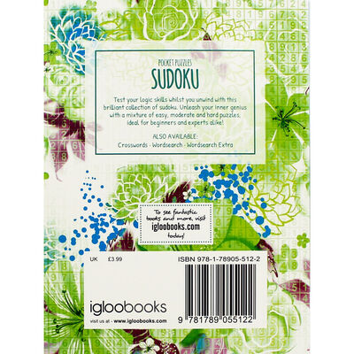 Squiggle Travel Size Floral Word Search Challenge Books, 110 Puzzles per Book - Set of 2