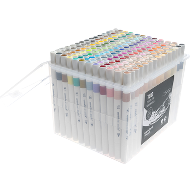 Crawford & Black Twin-Tip Markers in Carry Case: Pack of 180 image number 2