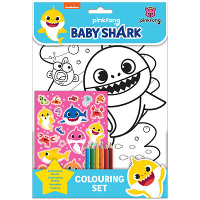 Baby Shark Colouring Set image number 1