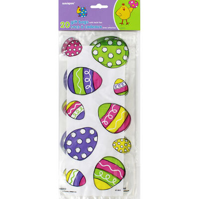 Easter Gift Bags with Twist Ties - 20 Pack image number 3