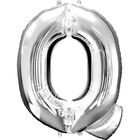 34 Inch Silver Letter Q Helium Balloon image number 1