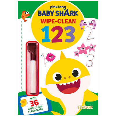 Baby Shark: Let's Learn 123 Wipe-Clean Book image number 1