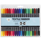 Textile Markers Assorted Colours: Pack of 20 image number 1