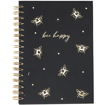 A6 Wiro Bee Happy Notebook image number 1