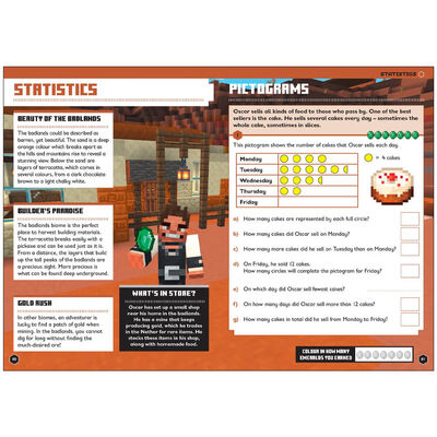 Minecraft Maths Ages 8-9 Official Workbook image number 2