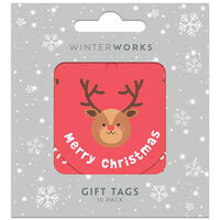 Christmas Reindeer Gift Tag: Pack of 10
