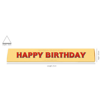 Toblerone Milk Chocolate 100g &ndash; Happy Birthday image number 2