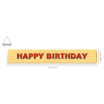 Toblerone Milk Chocolate 100g – Happy Birthday image number 2