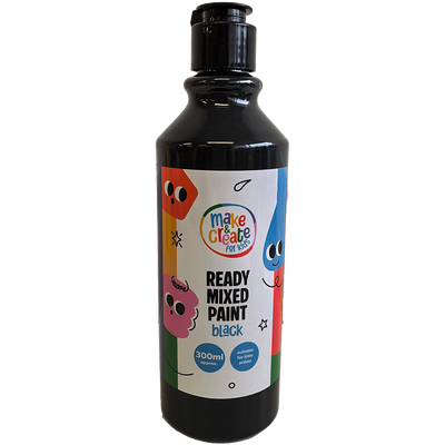 Ready Mixed Black Paint: 300ml image number 1