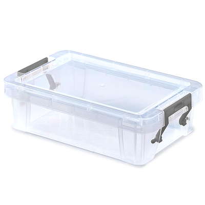 Whitefurze Allstore 0.8 Litre Clear Plastic Storage Box image number 1