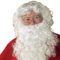 Father Christmas Beard and Wig Set