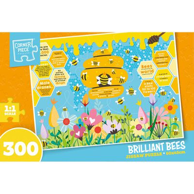 Brilliant Bees 300 Piece Jigsaw Puzzle image number 1