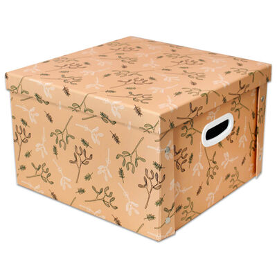 Woodland Wonderland Pink Collapsible Storage Box image number 1