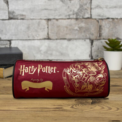 Harry Potter Hogwarts Crest Barrel Pencil Case image number 2