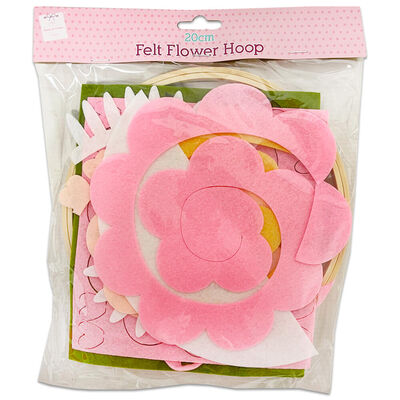 Felt Flower Embellished Hoop Kit image number 1