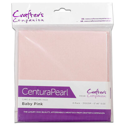 Crafter&rsquo;s Companion Cards and Envelopes: Baby Pink image number 1