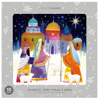 Charity Religious Scene Christmas Cards: Pack of 10