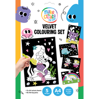 Velvet Colouring Set: Unicorns and Fairies
