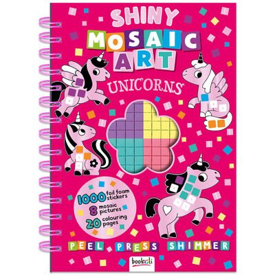 Shiny Mosaic Art: Unicorns image number 1