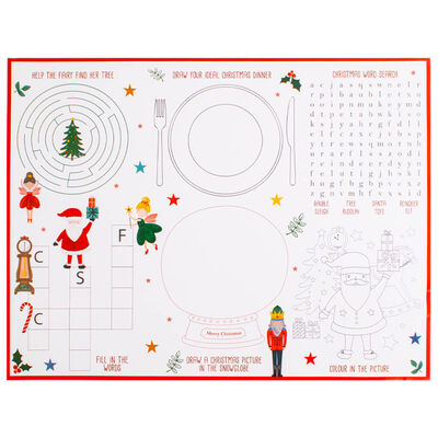 Santa and the Nutcracker Activity Placemats: Pack of 6 image number 2