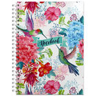 A4 Wiro Floral Hummingbird Notebook image number 1