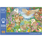 Countryside Owls 500 Piece Jigsaw Puzzle image number 1