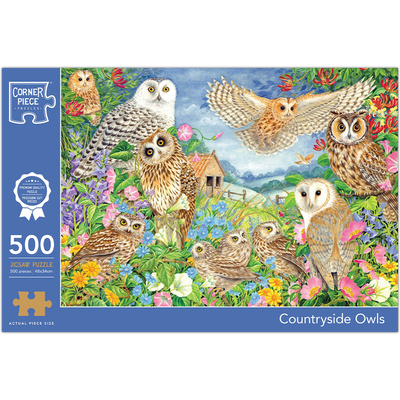 Countryside Owls 500 Piece Jigsaw Puzzle image number 1