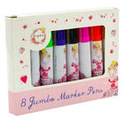 Daisy Patch Ballerina 8 Jumbo Marker Pens image number 1