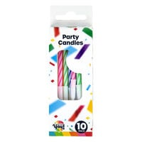 Assorted Cake Candles: Pack of 10