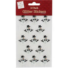 Glitter Snowman Stickers: Pack of 13 image number 1
