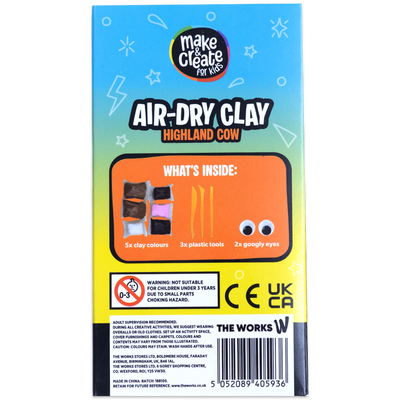 Air Drying Clay: Highland Cow Kit image number 3