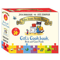 Cat&rsquo;s Cookbook Book and Giant Puzzle Set