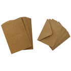 20 Brown Kraft Cards and Envelopes - 7cm x 10cm image number 2