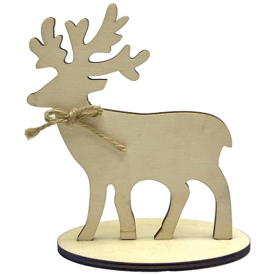 Wooden Reindeer Decoration image number 1